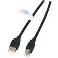 USB2.0 aansluitkabel Type A naar Type B, LSZH, zwart, 5m
