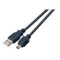 USB2.0 Connection Cable A-Mini B (5pol), M-M, 0,5m, black