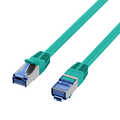 RJ45 Patch cable S/FTP, Cat.6A, Cat.7 Raw cable TPE superflex, green, 3m
