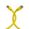 RJ45 Flat Patch Cord Cat.6A U/FTP PVC yellow 0,15m