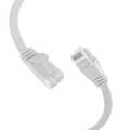 RJ45 Flat Patch Cord Cat.6A U/UTP PVC white 5m