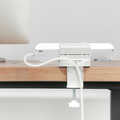 Table mount clamp-on cable organizer