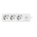 Outlet Strip, 3 safety sockets, white