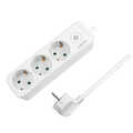 Outlet Strip, 3 safety sockets, white