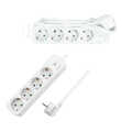 Outlet Strip, 4 safety sockets, white