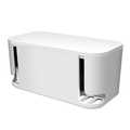 Kabelbox met 5-voudige stekkerdoos, 3x USB, 285 x 145 x 13 mm, wit