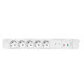 Socket outlet 5way  remote control for 2, 1.5 m, white