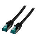 RJ45 Patch cable S/FTP, Cat. 6A, black, 50m