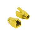 RJ45 plug strain relief boot, 8.0 mm, yellow, 50 pcs.