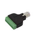 RJ45 Male to 8 Pin Screw Terminal Adapter