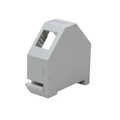 Keystone DIN-Rail adapter for RJ45 keystone jack, stackable