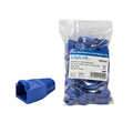 Modular RJ45 Plug Cable Boot 6.5mm blue, 50pcs