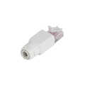 Field assembly Cat.6A RJ45 plug, unshielded, one-piece type