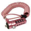 Laptop anti-theft lock with combination, pink