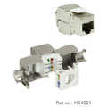 Keystone Jack, Cat.6a RJ45-LSA, STP, tool-less Logilink