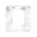 Modular Cat.6A Wall Outlet 2xRJ45 STP, w. backbox, signal white RAL 9003
