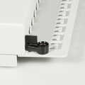 Patch panel Cat.6, 12 ports, desk/wall mountable, light grey, RAL7035