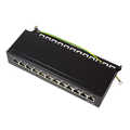 Cat.6A Patch Panel 12 ports shielded, Desktop, black