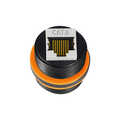 Cat.6 outdoor inline coupler, IP67 waterproof, short type