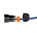 Cat.6 outdoor inline coupler, IP67 waterproof, short type