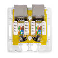 Cat.6A Surface Mounted Box 2 x RJ45, shielded