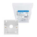 Surface back box for flush mount outlets, signal white RAL9003