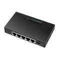 Desktop Gigabit Ethernet Switch 5-port, metal case, black