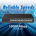 24 port Gigabit Ethernet network switch, desktop or 19