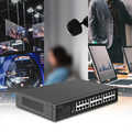 24 port Gigabit Ethernet network switch, desktop or 19