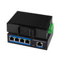 Industrial Fast Ethernet PoE switch, 5-port, 10/100 Mbit/s