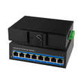 Industrial Fast Ethernet PoE switch, 8-port, 10/100 Mbit/s