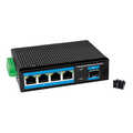 Industrial Gigabit Ethernet Switch, 4-Port 1000 Mbps + 1 port SFP