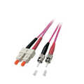 Duplex Glasvezel Patchkabel OM4 (100Gbit) SC-ST 50/125, 2,8mm, 10m