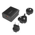 USB Travel Charger, 18W with QC 3.0 USB Port