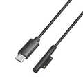 USB 3.2 Gen 1 cable, USB-C/M to Surface/M (90°), PD, black, 1.8 m