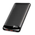 Mobile Power Bank, LiPo, 10.000mAh, black, LCD display, PD 20W