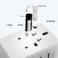 Universal travel power supply, 70 W (PD), 4x connections + cable, white