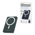 Magnetic Power Bank, 10.000 mAh, USB-C, PD 20 W, w/stand, black