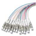 Set 12st Fiber pigtail LC 62,5/125Mu, OM1 2 m