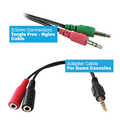 Ewent Gaming headset, 2x 3,5mm jack, 1,5 m