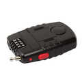 Universal 4 digits combination lock with alarm, black