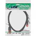 InLine Slim Patch cable, U/UTP, Cat.6, black, 10m