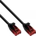 InLine Slim Patch cable, U/UTP, Cat.6, black, 5m