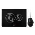 Gaming combo set mouse and mousepad