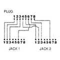 RJ-45 male - 2x RJ-45 female T568A -T568B 2x 10Base-T