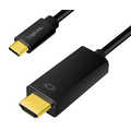 USB Type-C cable, C/M to HDMI-A/M, 4K/60 Hz, black, 3 m