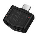 USB-C Audio adapter, USB-C/M to 3.5 mm/F, PD, black, 0.15 m