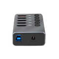 USB 3.2 Gen 1 hub 4 port 1x Fast Charging port, on off switch