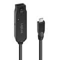 USB 3.2 Gen2 cable, USB-C/M to USB-C/F, amplifier, black, 5 m