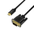 USB 3.2 Gen1 Type-C cable, C/M to VGA/M, 1080p/60 Hz, black , 3 m